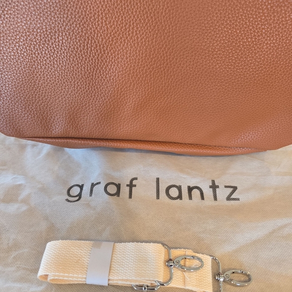 Graf Lantz NWT Carry On Weekender Tote Canvas Roomy Neutral 15"x15"x7" Dust Bag - Picture 9 of 11